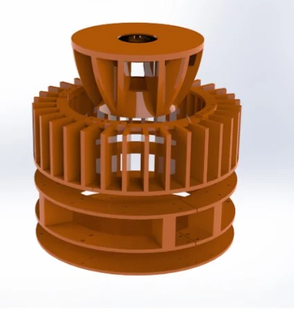 An OXY-PRO® moulded flotation rotor